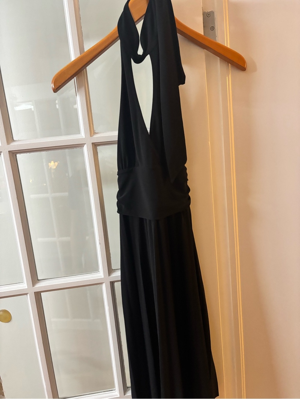 Guess Black Backless Halter Dress